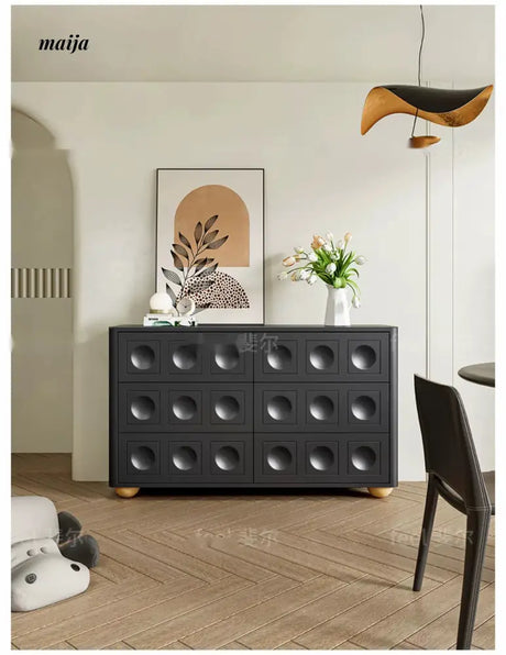 FEEL Medieval Black Chest of Drawers from FEEL