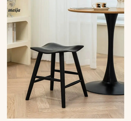 LAZYSPACE Oliver Cherry Wood Stool from LAZYSPACE