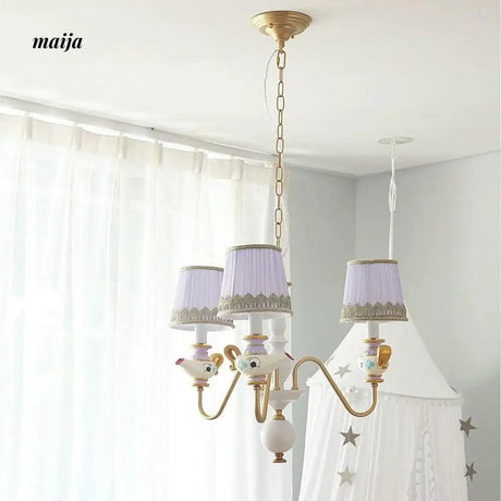 QXWD Cartoon Ceiling Lamp Princess Room from QXWD