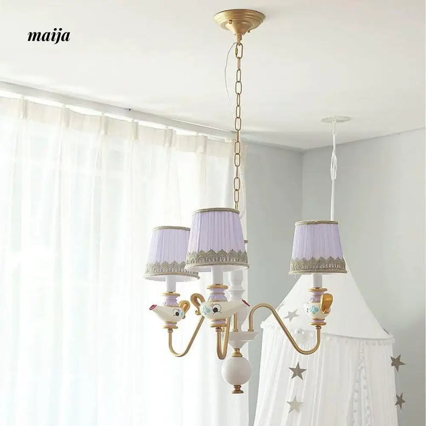 QXWD Cartoon Ceiling Lamp Princess Room from QXWD