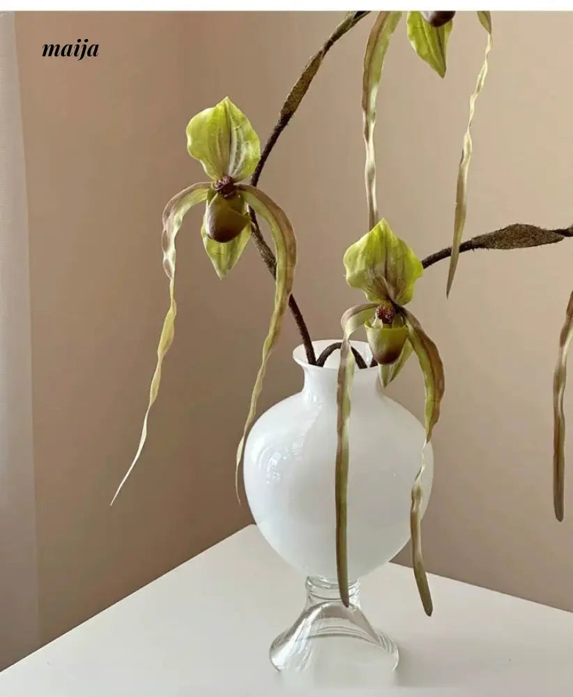 GUIFOU White Glazed Big Belly Vase from GUIFOU