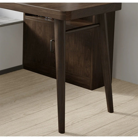SUNX Full Wood Bay Window Desk from SUNX