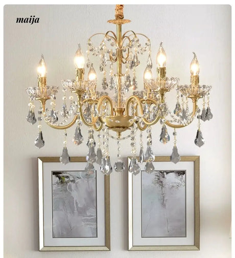 NANCY French Retro Crystal Chandelier Romantic Style from NANCY