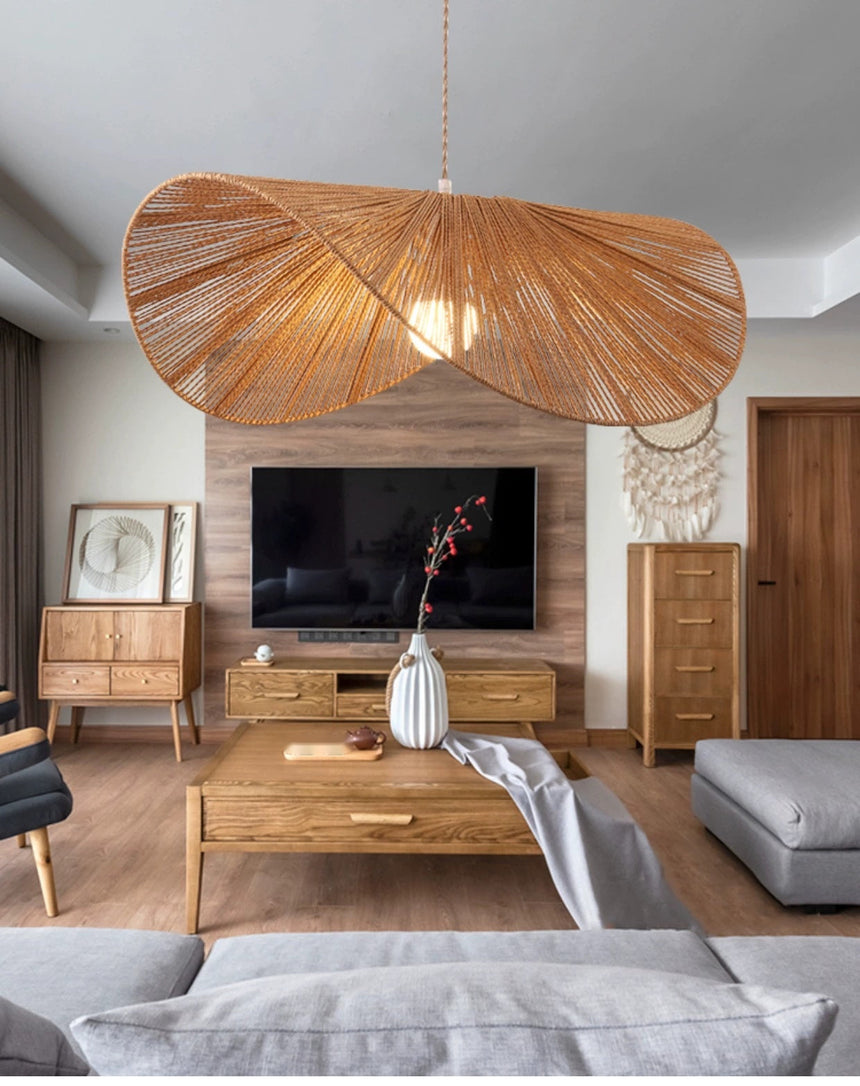 ZHONGSHAN Japanese Woven Rope Chandelier from HOBBYTREE