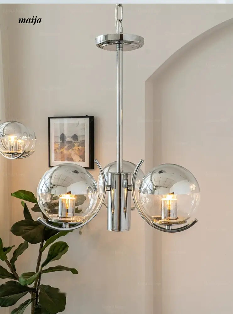 LYNN Space Age Glass Chandelier from Lynn's Lamp