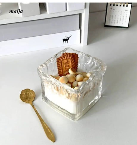 BANKE Large Capacity Breakfast Glass Ice Cream Cup from BANKE