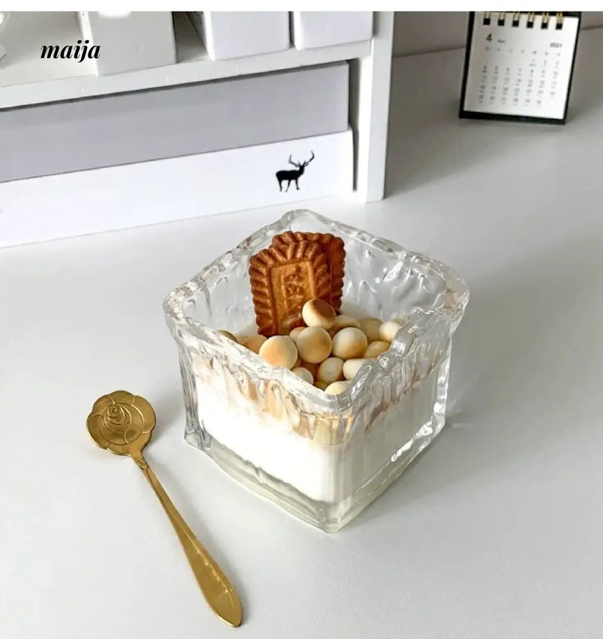 BANKE Large Capacity Breakfast Glass Ice Cream Cup from BANKE