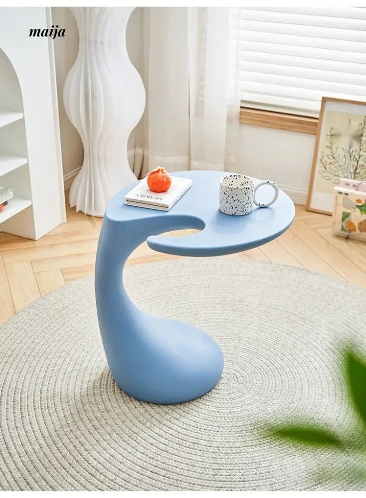 LOWERLEFT Modern Corner Side Table from Lower Left