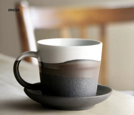 JOTO Eight Year Handmade Ceramics Couple Coffee Cup from JOTO