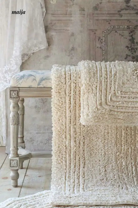 Pleated Cotton Rug from maija