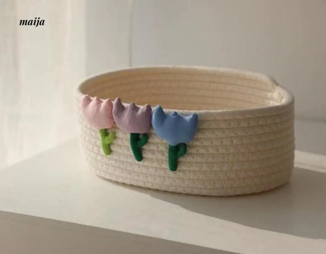 MUYE Tulip Woven Storage Basket from MUYE