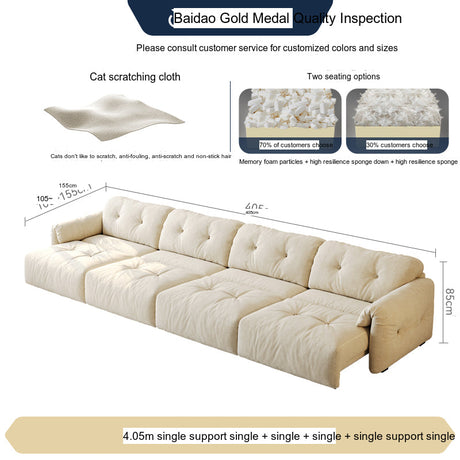 FASATI Orlando Plush Telescopic Sofa Cloud from FASATI