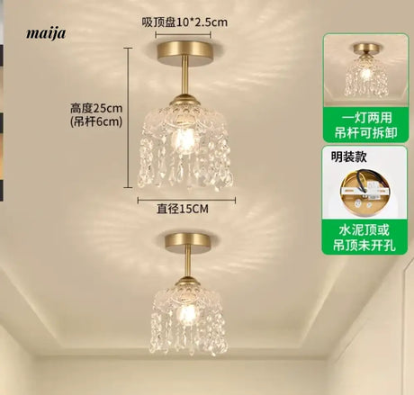 GVG Crystal Corridor Ceiling Light from GVG