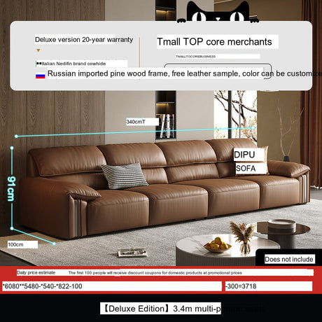 DIPU Kody Modern Retro Leather Sofa from DIPU