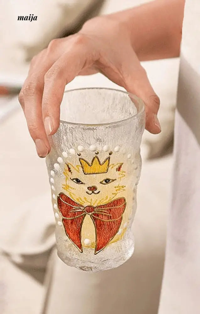 Cat Queen Strawberry Mojito Glass from Shikagawa