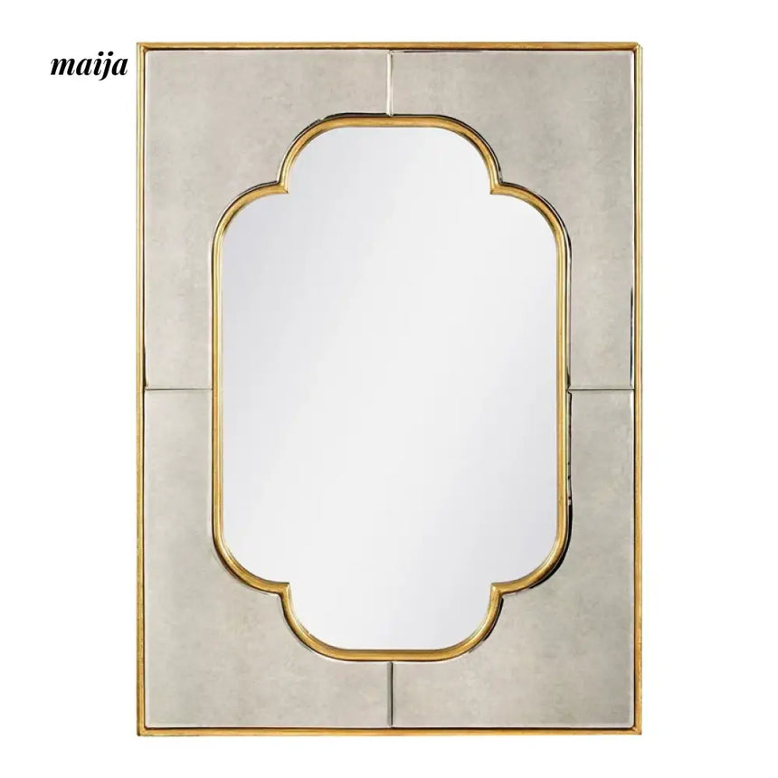 DONGGUAN Retro Golden Trim Rectangular Mirror from DONGGUAN