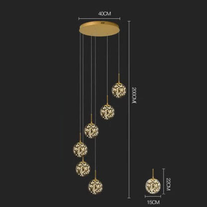 Twinkle Staircase Chandelier from maija