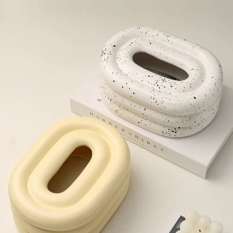 LENYVASEN Elodie Silver Ceramic Storage System from LENYVASEN