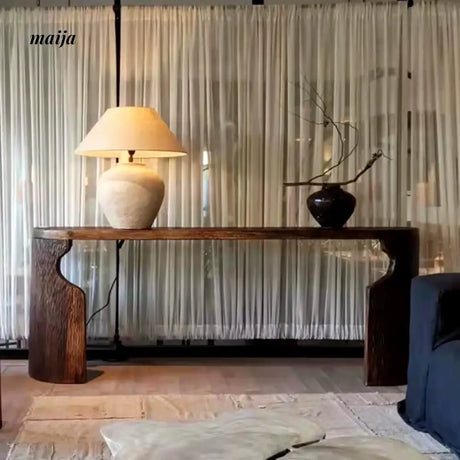 Elm Solid Wood Console Table from maija