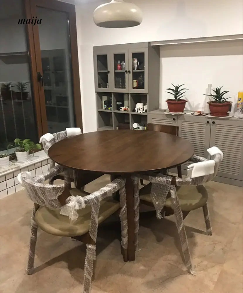 Hinata Round Dining Table and Chair from maija