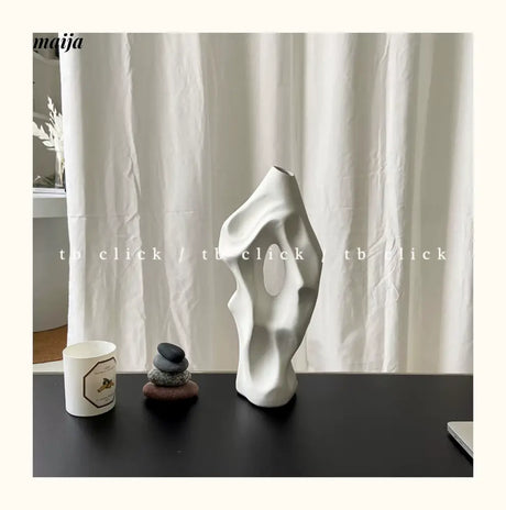 CLICK Abstract Ceramic Vase Medieval Mountain Design from CLICK
