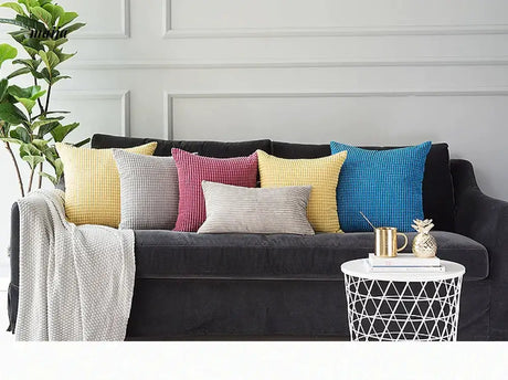 MISTYWOOD Scandinavian Cotton Yellow Pillowcase from MISTYWOOD