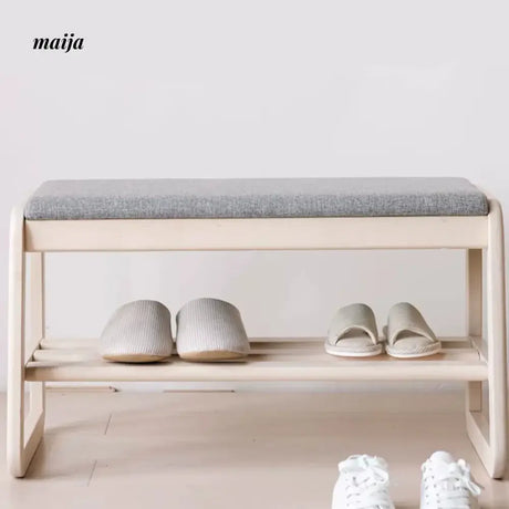 Eliot Solid Wood Shoe Changing Bench from maija