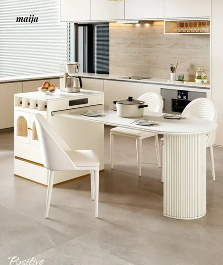 Caelum French Island Dining Table and Chair Set from maija