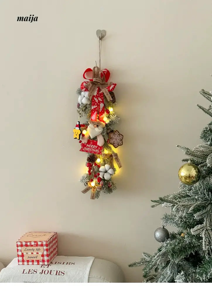 MELONGIRL Christmas Wreath Door Hanging from MELONGIRL