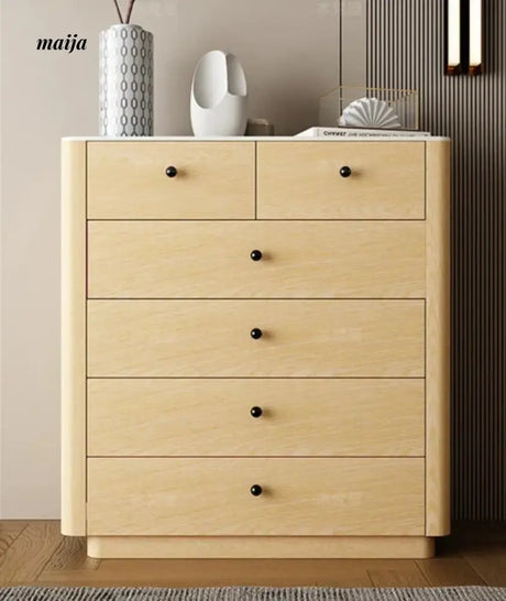 Jacobson Leather Wrap Chest of Drawers from Mufanli