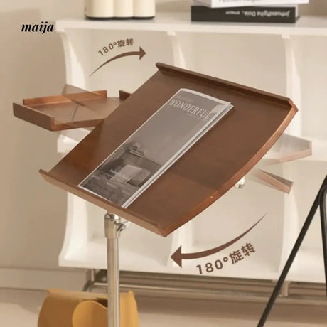 MIKA Movable Solid Wood Bedside Table from MIKA