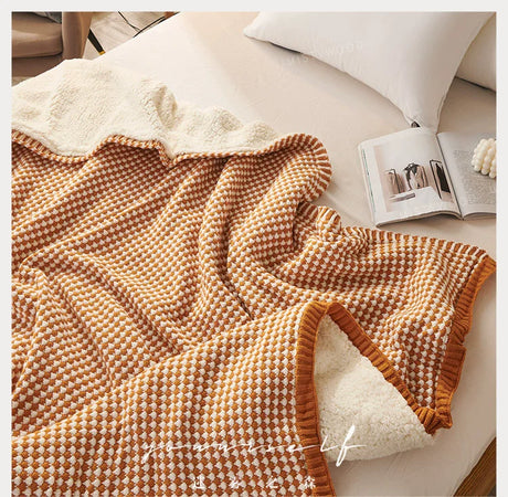 MISTYWOOD Orange Fleece Scandinavian Duvet from MISTYWOOD