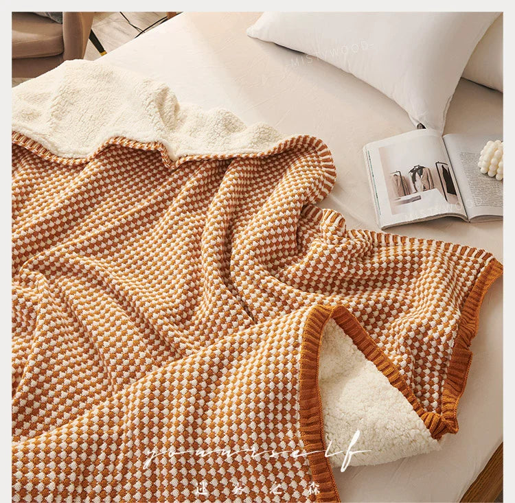 MISTYWOOD Orange Fleece Scandinavian Duvet from MISTYWOOD