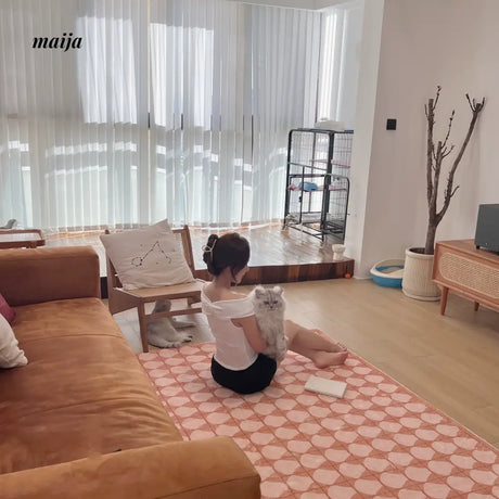 TIPTOE Coral Shell Rug from KENZAKI