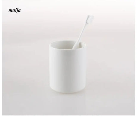 KULE HOME Ceramic Mouthwash Cup and Toothbrush Holder from KULE HOME