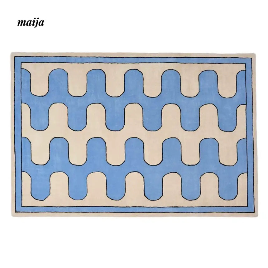 TIPTOE Blues Muse Rug from TIPTOE