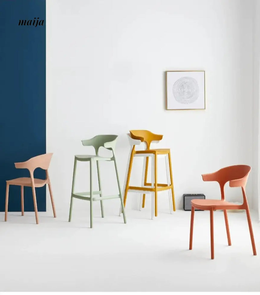 Lotus Plastic Bar Stool