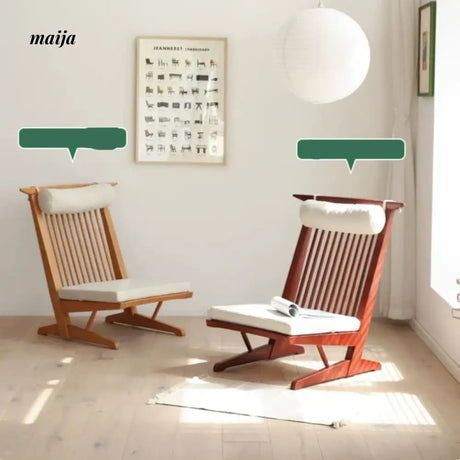 SLIGHTLYCOOL Solid Wood Single Lazy Sofa from SLIGHTLYCOOL
