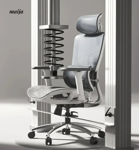 Black and White E2 Ergonomic Office Chair from Hbada