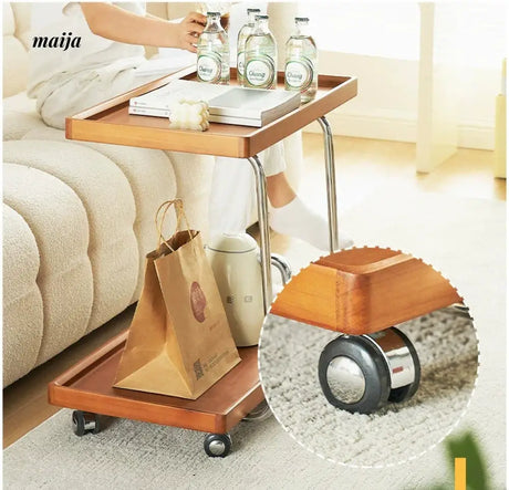 MIKA Retro Movable Storage Side Table from MIKA