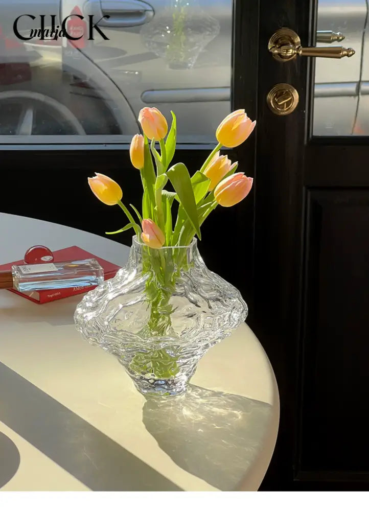 CLICK Glacier Glass Vase Large Space Decor from CLICK