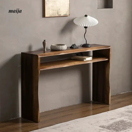 Raw Edge Solid Wood Console Table from maija