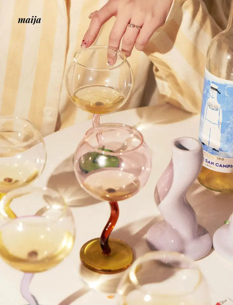 SOREMO Colourful Bubble Wine Glass from maija