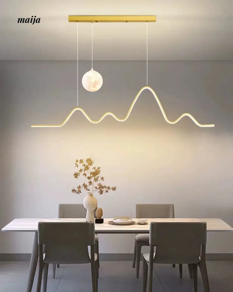 GVG Moon and Mountain Ceiling Lamp from GVG