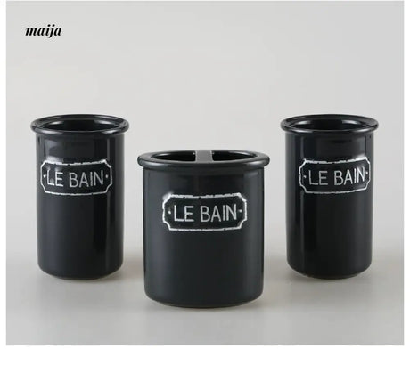 KULE HOME Ceramic Toothbrush Set and Bathroom Cup from KULE HOME