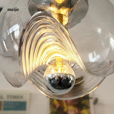 LYNN Bauhaus Space Age Glass Chandelier from Lynn's Lamp
