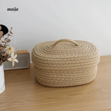 MUYE Woven Storage Box with Cover from MUYE