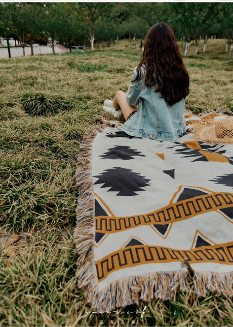 MISTYWOOD Ethnic Cotton Knitted Duvet from MISTYWOOD