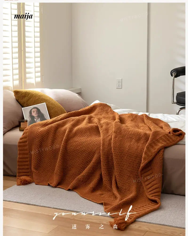 MISTYWOOD Decorative Orange Sofa Duvet from MISTYWOOD