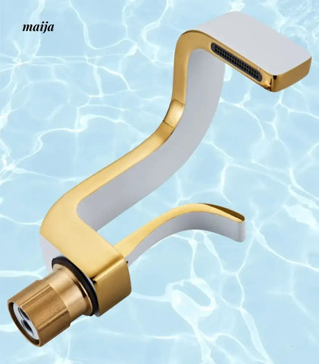 Noble Waterfall Copper Washbasin Faucet from Kaiyashi